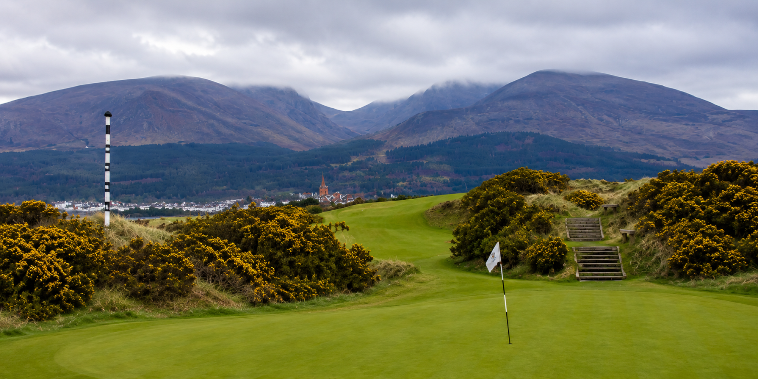 Hole 9, Royal County Down — one of the most photographed in golf Hole 9, Royal County Down — one of the most photographed in golf